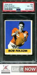 Bob Folsom [Blue Background] Football Cards 1948 Leaf Prices