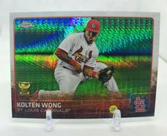 Kolten Wong [Prism Refractor] Baseball Cards 2015 Topps Chrome Prices