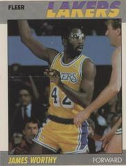 James Worthy #130 Basketball Cards 1987 Fleer Prices