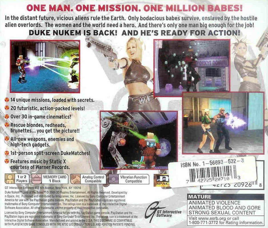 DUKE NUKEM LAND OF THE BABES PlayStation 1 PAL Version Française Neuf