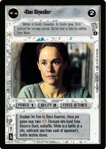 Shmi Skywalker [Limited] Star Wars CCG Tatooine