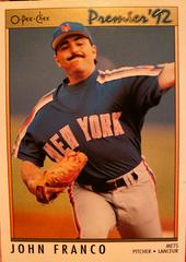 John Franco #73 Baseball Cards 1992 O Pee Chee Premier Prices