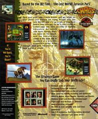 Back Cover | Chaos Island: The Lost World Jurassic Park PC Games