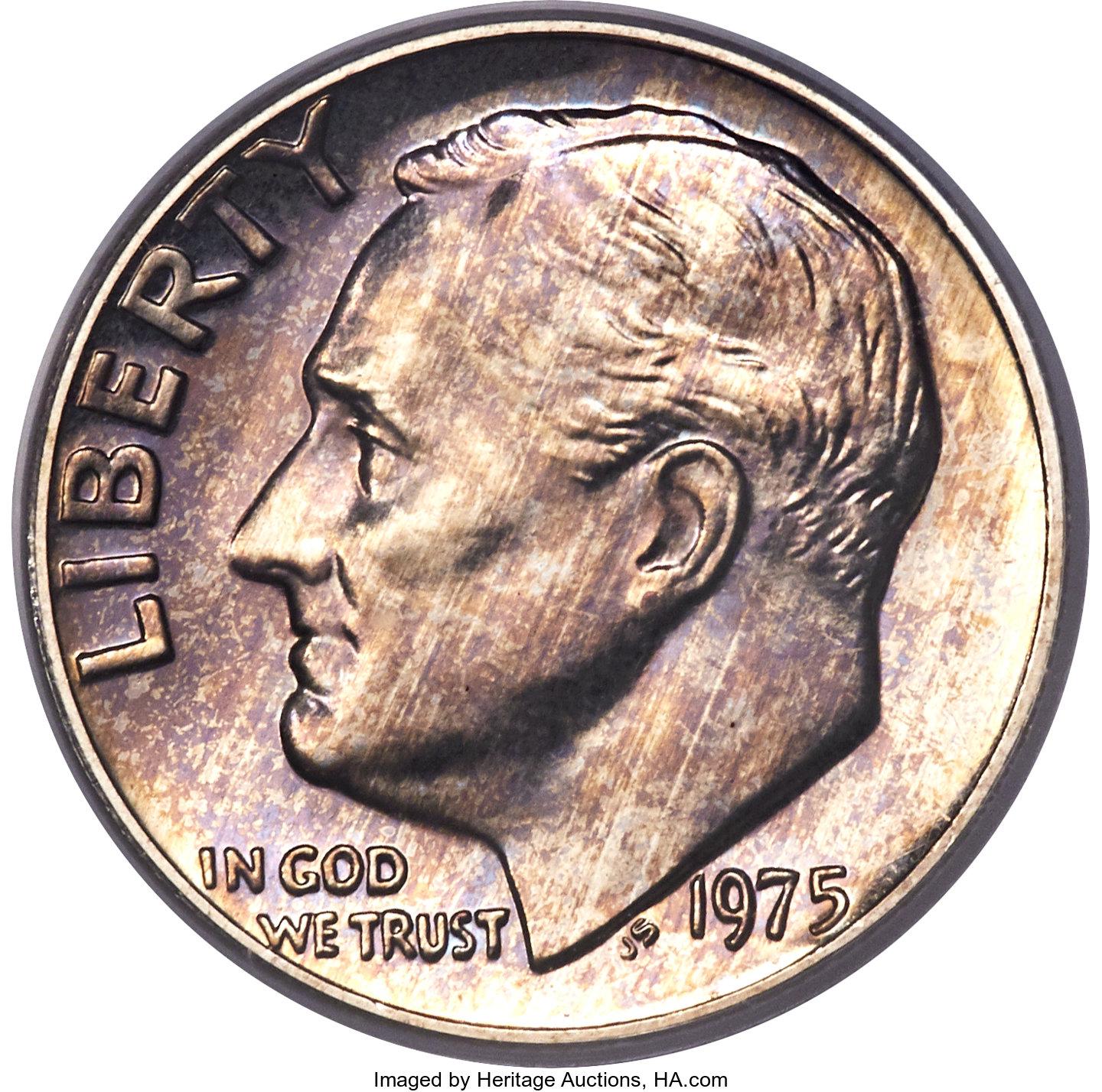 1975 Coins Roosevelt Dime