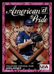 Jake Agnos [Pink Firework] #AP12 Baseball Cards 2019 Panini Donruss American Pride Prices