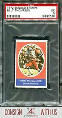 Billy Thompson Football Cards 1972 Sunoco Stamps Prices