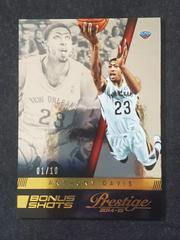 Anthony Davis [Premium Bonus Shots Gold] Basketball Cards 2014 Panini Prestige Prices