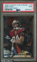 Jerry Rice [First Day] #109 Football Cards 1999 Stadium Club Chrome Prices
