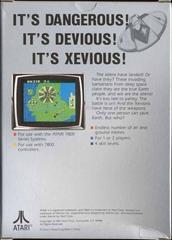 Xevious - Back | Xevious Atari 7800