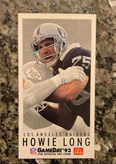Howie Long #McD8 Football Cards 1993 McDonald's Gameday Prices