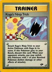Koga's Ninja Trick #115 Pokemon Gym Challenge Prices