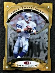 Troy Aikman [Cut to the Chase] Football Cards 1997 Panini Donruss Preferred Prices