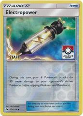 Electropower [League Cup Staff] #172 Pokemon Lost Thunder Prices