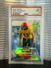 Troy Polamalu [Refractor] #61 Football Cards 2003 Topps Finest Prices