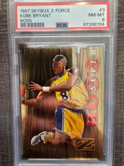 Kobe Bryant [Super Boss] #3 Basketball Cards 1997 Skybox Z Force Boss Prices
