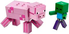LEGO Set | BigFig Pig with Baby Zombie LEGO Minecraft