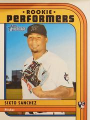 Sixto Sanchez Baseball Cards 2021 Topps Heritage Rookie Performers Prices