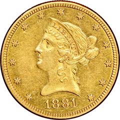 1881 O Coins Liberty Head Gold Eagle Prices