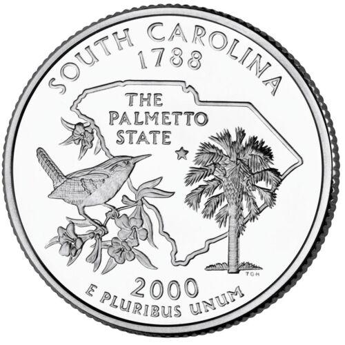 2000 S [CLAD SOUTH CAROLINA PROOF] Coins State Quarter