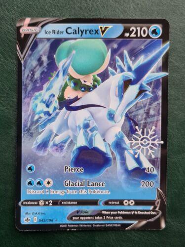 Ice Rider Calyrex V [Snowflake Stamp] #45 Pokemon Chilling Reign