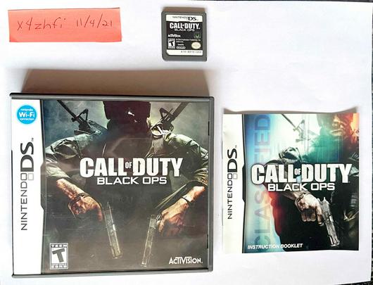 Call Of Duty Black Ops Item Box And Manual Nintendo Ds