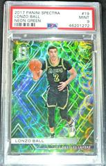 Lonzo Ball [Neon Green] #19 Basketball Cards 2017 Panini Spectra Prices