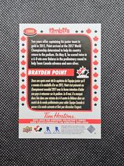 Back | Brayden Point [Timbits To Team Canada] Hockey Cards 2022 Upper Deck Tim Hortons