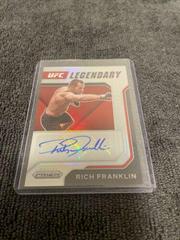 Rich Franklin [Silver] Ufc Cards 2022 Panini Prizm UFC Legendary Signatures Prices