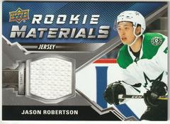 Jason Robertson #RM-JR Hockey Cards 2020 Upper Deck Rookie Materials Prices