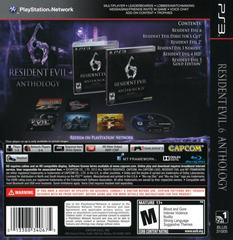 Case Back | Resident Evil 6 Anthology Playstation 3
