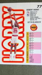 Robert Horry Rear | Robert Horry Basketball Cards 1993 Fleer