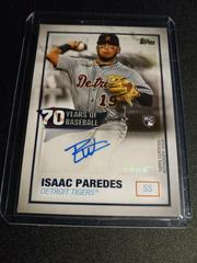 Isaac Paredes Baseball Cards 2021 Topps 70 Years of Baseball Autographs Prices
