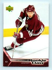 Keith Ballard #12 Hockey Cards 2005 Upper Deck Rookie Class Prices