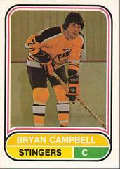 Bryan Campbell #31 Hockey Cards 1975 O-Pee-Chee WHA Prices