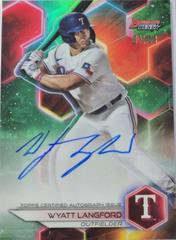 Wyatt Langford [Green] #B23-WL Baseball Cards 2023 Bowman's Best of Autographs Prices