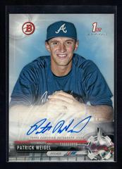 Patrick Weigel Baseball Cards 2017 Bowman Prospect Autographs Prices