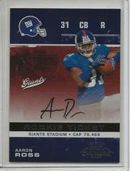 Aaron Ross [Autograph] #101 Football Cards 2007 Playoff Contenders Prices