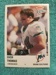 Zach Thomas #19 Football Cards 2003 Fleer Platinum Prices