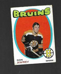 Don Awrey Hockey Cards 1971 O-Pee-Chee Prices
