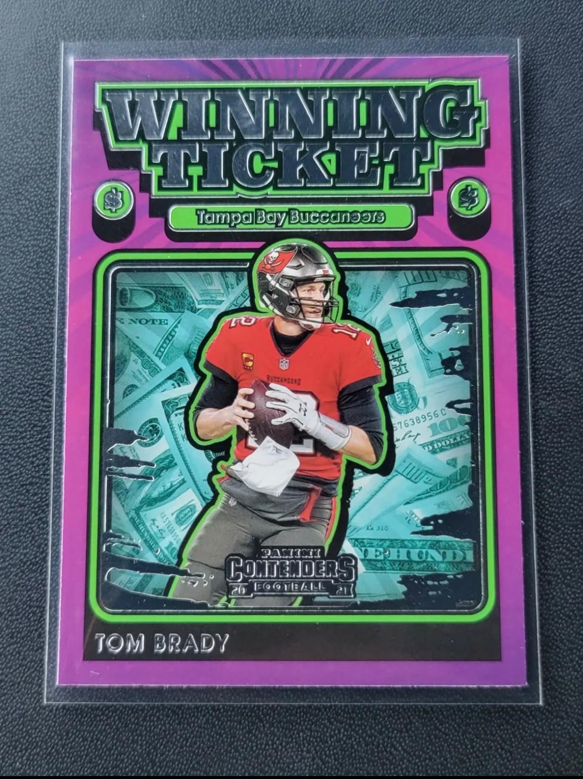 Tom Brady WT TBR Prices 2021 Panini Contenders Winning Ticket