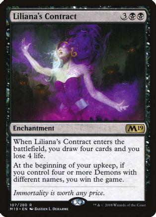 Liliana's Contract #107 Magic Core Set 2019