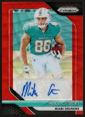 Mike Gesicki [Red Wave] Football Cards 2018 Panini Prizm Rookie Autographs Prices
