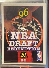 Redemption Card Basketball Cards 1996 Topps Draft Redemption Prices