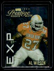 Al Wilson [Reflections Gold] #EX2 Football Cards 1999 Playoff Prestige Exp Prices