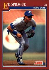 Ed Sprague Baseball Cards 1991 Score Traded Prices