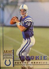 Peyton Manning Football Cards 1998 Leaf Rookies & Stars Prices