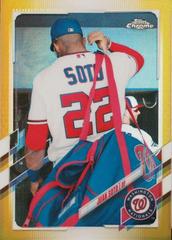 Juan Soto [SP Gold Refractor] #150 Baseball Cards 2021 Topps Chrome Prices