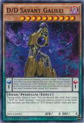 D/D Savant Galilei [1st Edition] YuGiOh Dimension of Chaos Prices