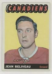 Jean Beliveau #6 Hockey Cards 1965 Topps Prices
