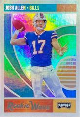 Josh Allen #4 Football Cards 2018 Panini Playoff Rookie Wave Prices